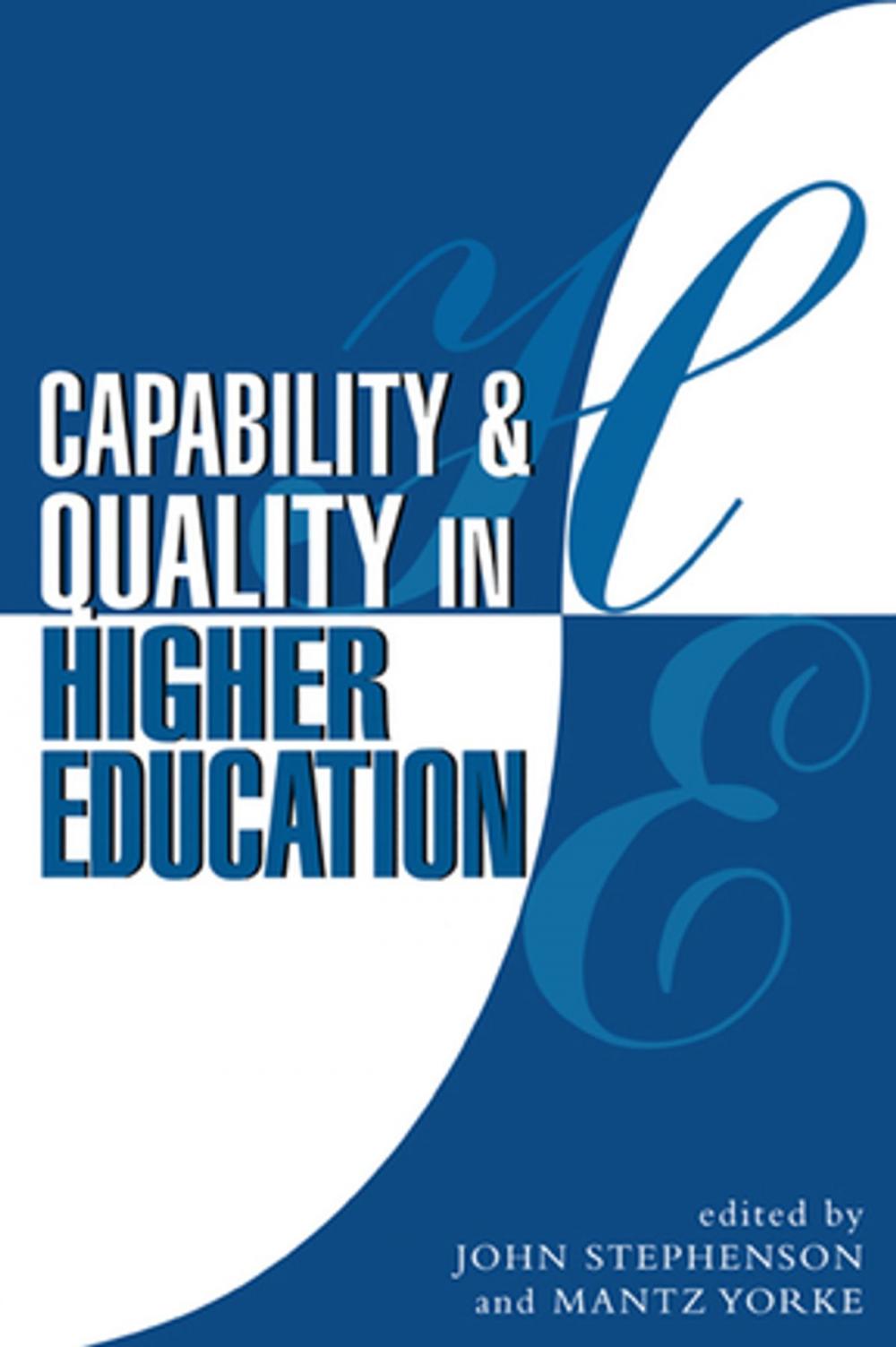 Big bigCover of Capability and Quality in Higher Education