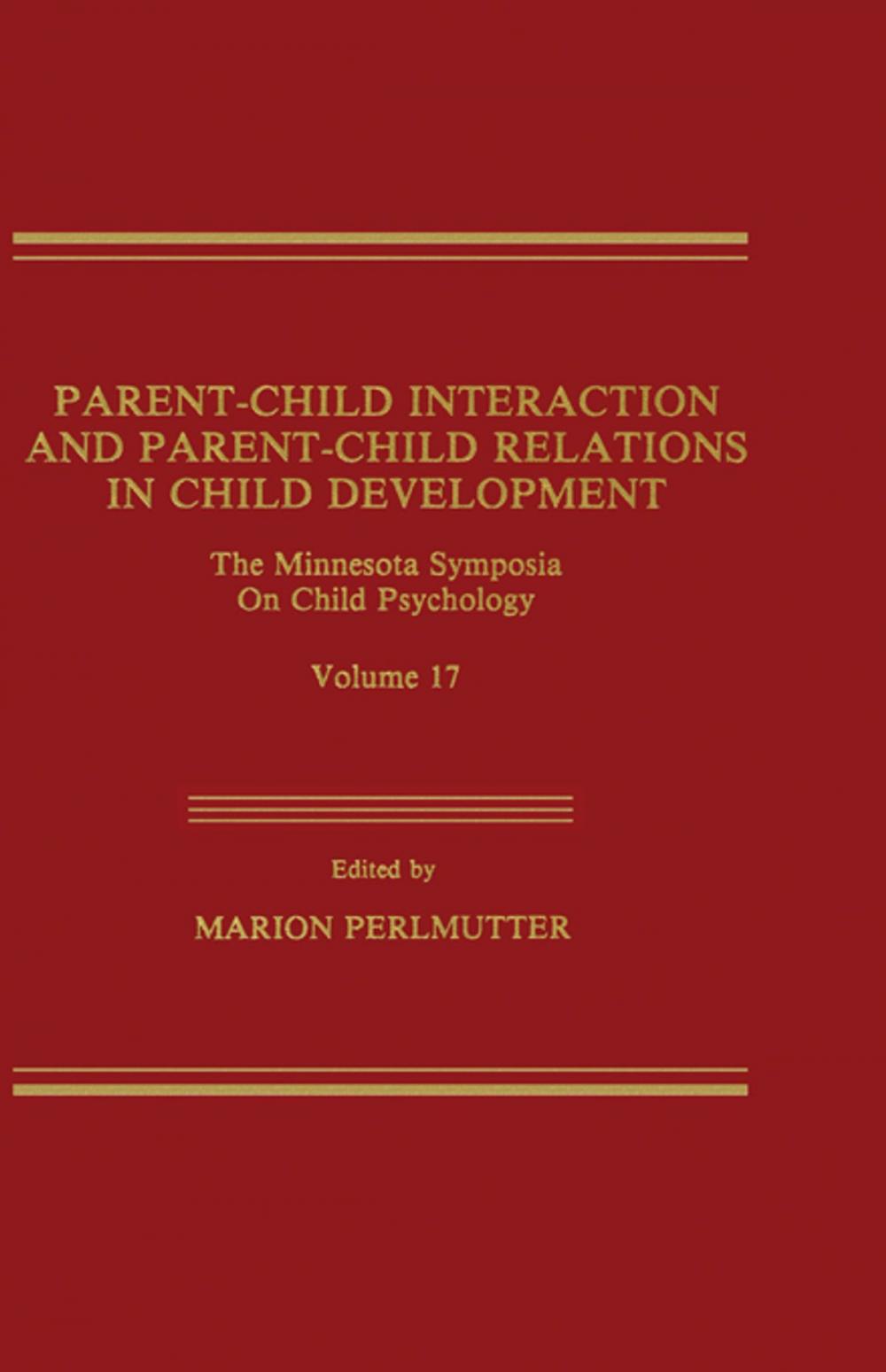 Big bigCover of Parent-Child Interaction and Parent-Child Relations