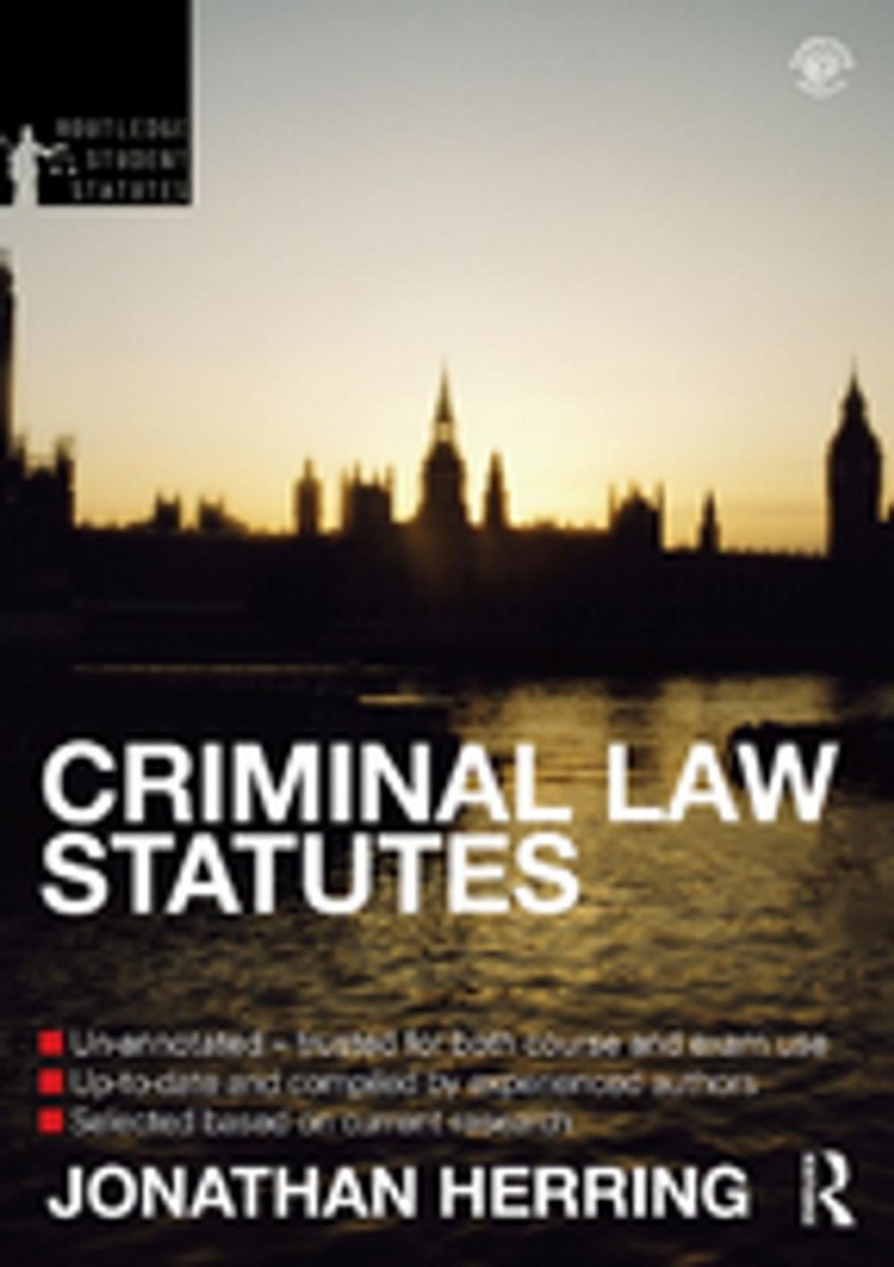 Big bigCover of Criminal Law Statutes 2012-2013