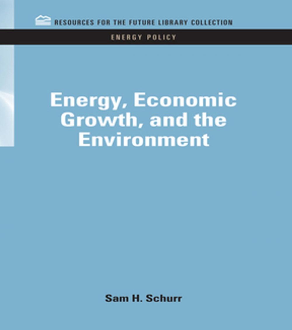 Big bigCover of Energy, Economic Growth, and the Environment