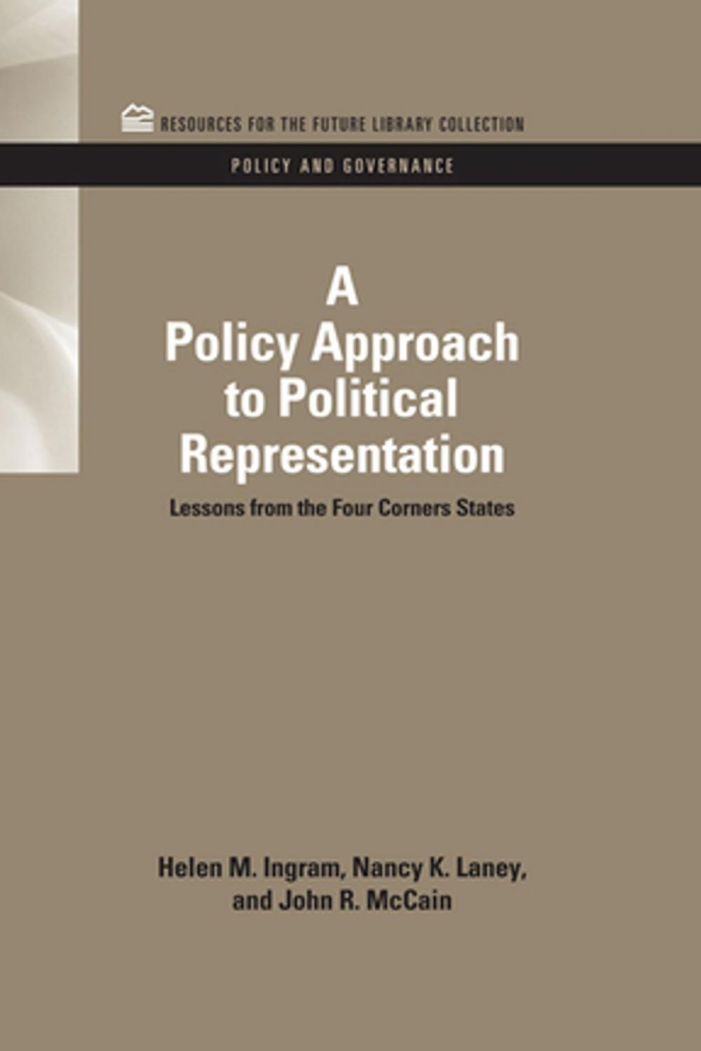 Big bigCover of A Policy Approach to Political Representation