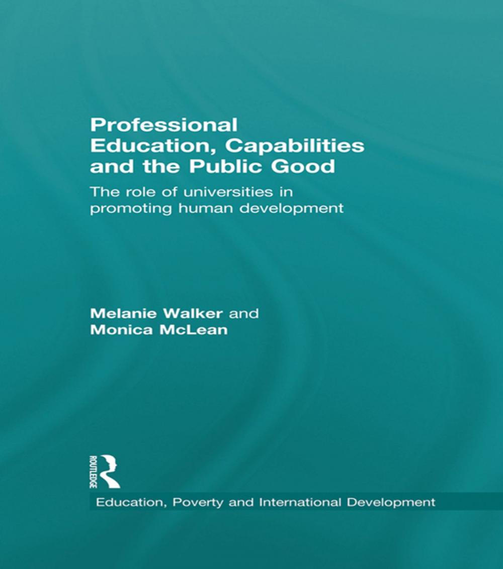 Big bigCover of Professional Education, Capabilities and the Public Good