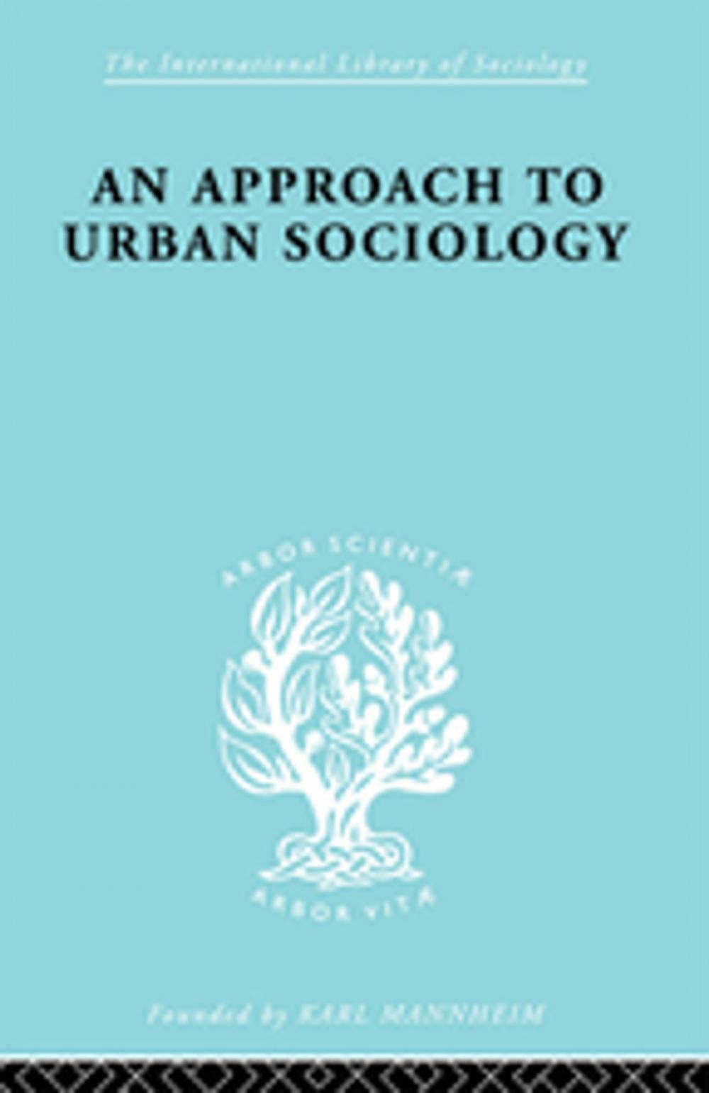 Big bigCover of Approach Urban Sociol Ils 168