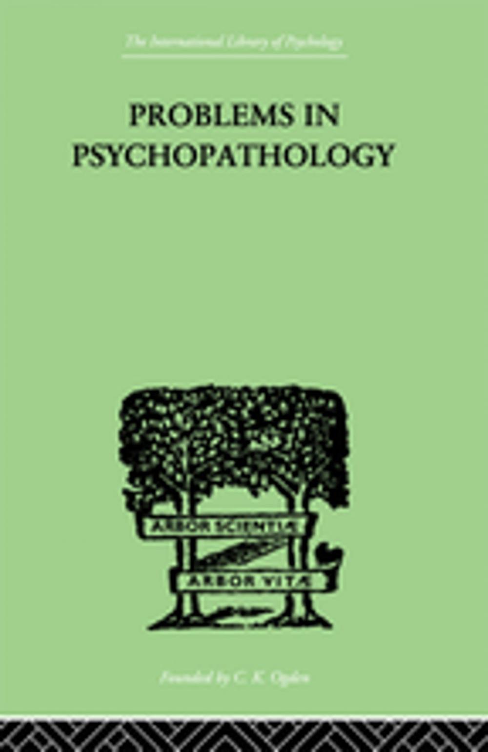 Big bigCover of Problems in Psychopathology