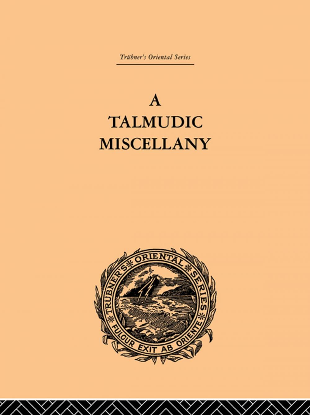 Big bigCover of A Talmudic Miscellany