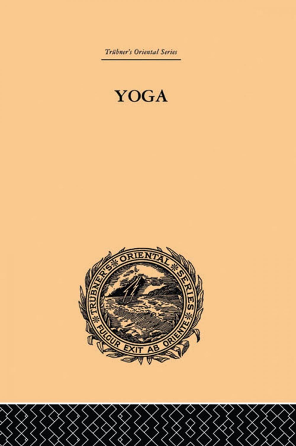 Big bigCover of Yoga as Philosophy and Religion