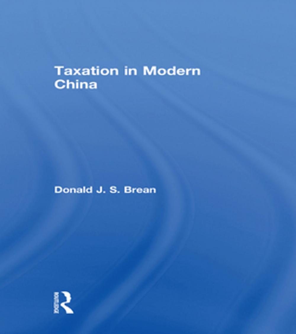 Big bigCover of Taxation in Modern China