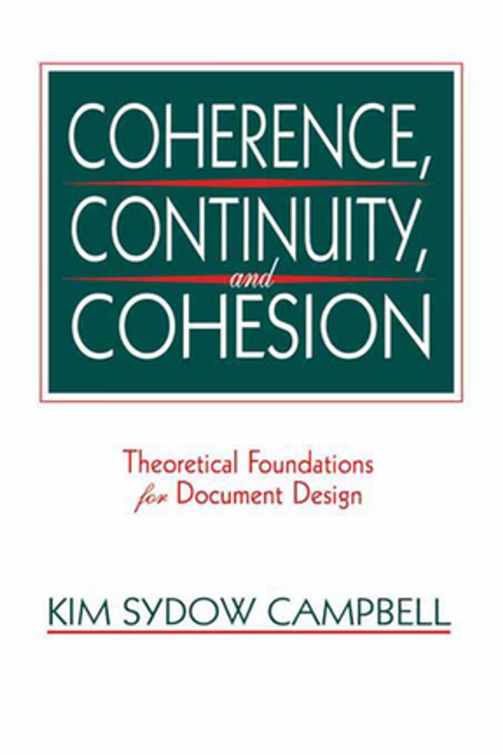 Big bigCover of Coherence, Continuity, and Cohesion