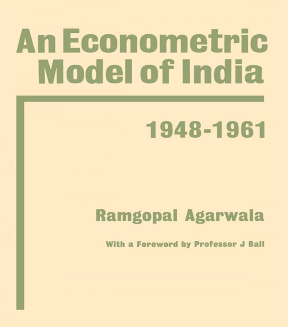 Big bigCover of Econometric Model of India