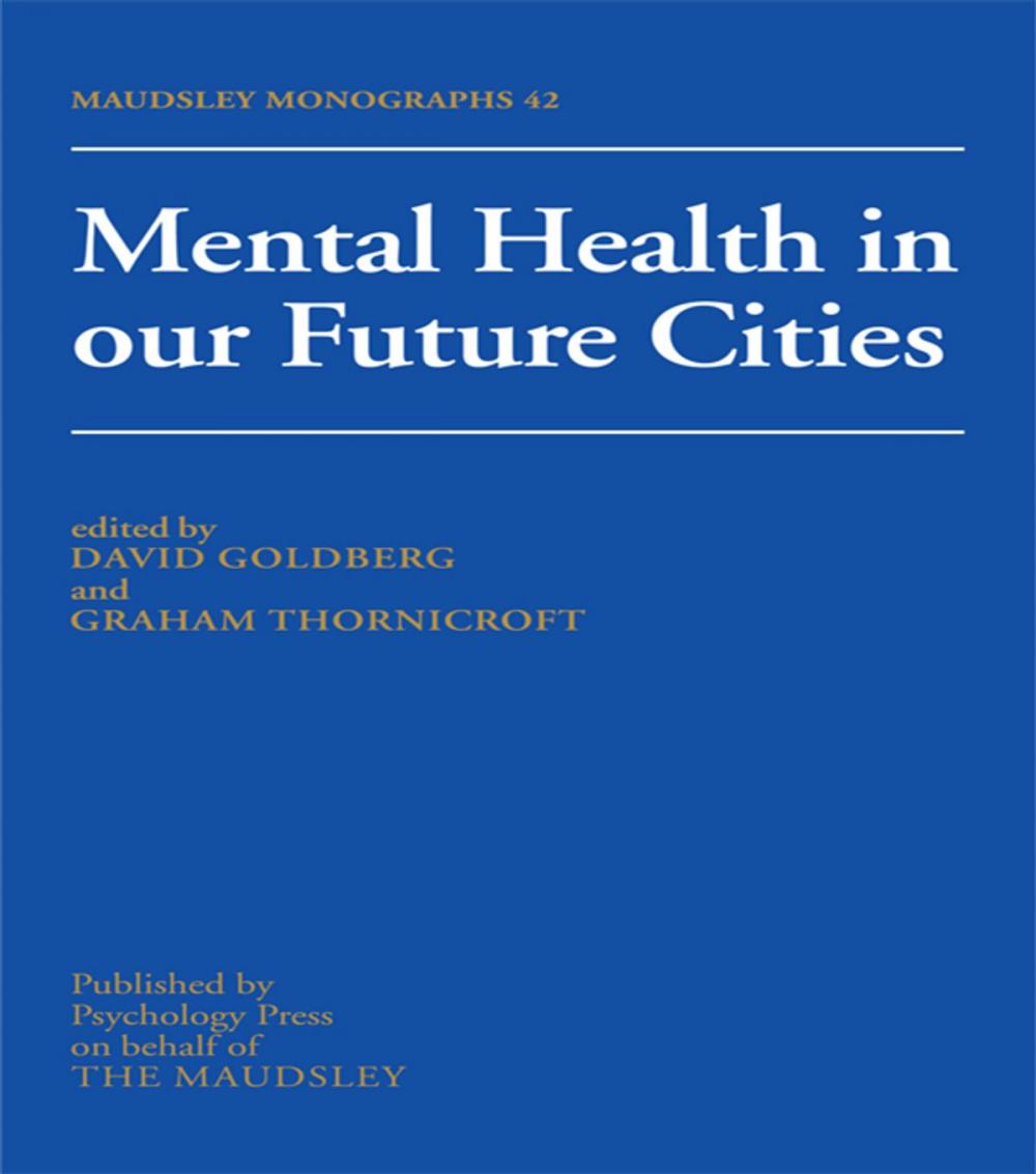 Big bigCover of Mental Health In Our Future Cities