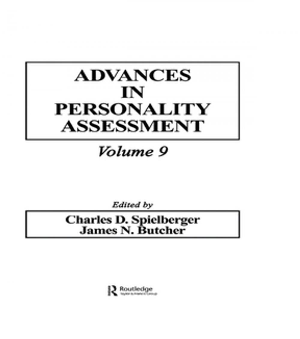 Big bigCover of Advances in Personality Assessment