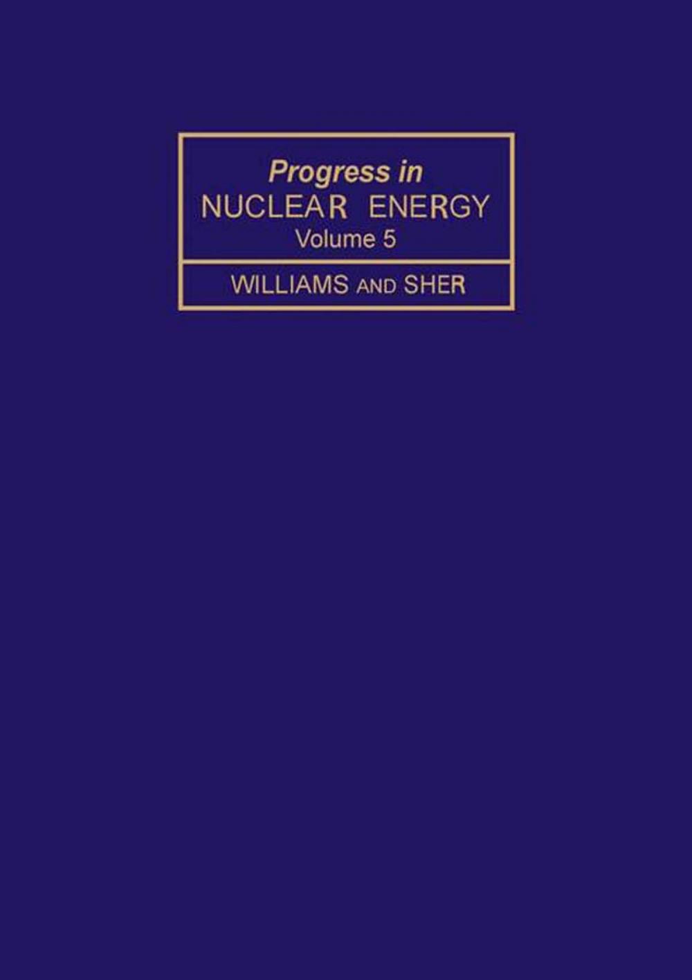 Big bigCover of Progress in Nuclear Energy