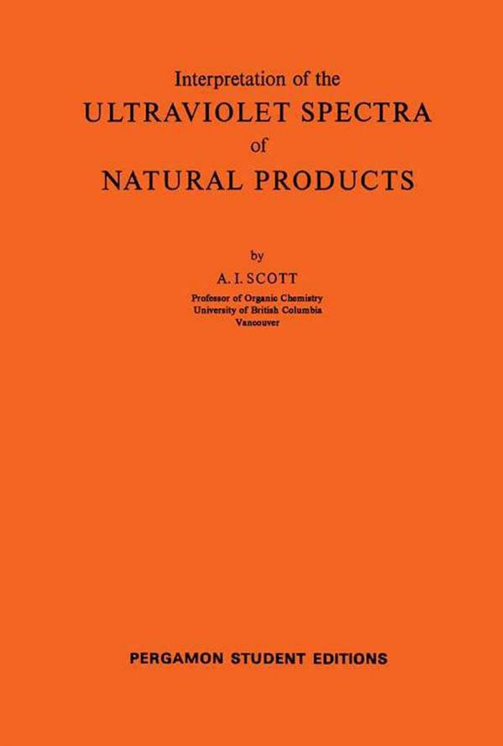 Big bigCover of Interpretation of the Ultraviolet Spectra of Natural Products