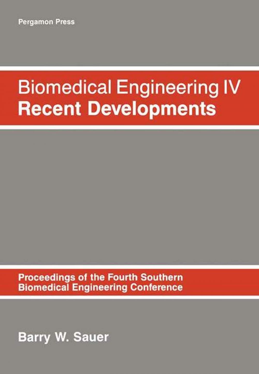 Big bigCover of Biomedical Engineering IV