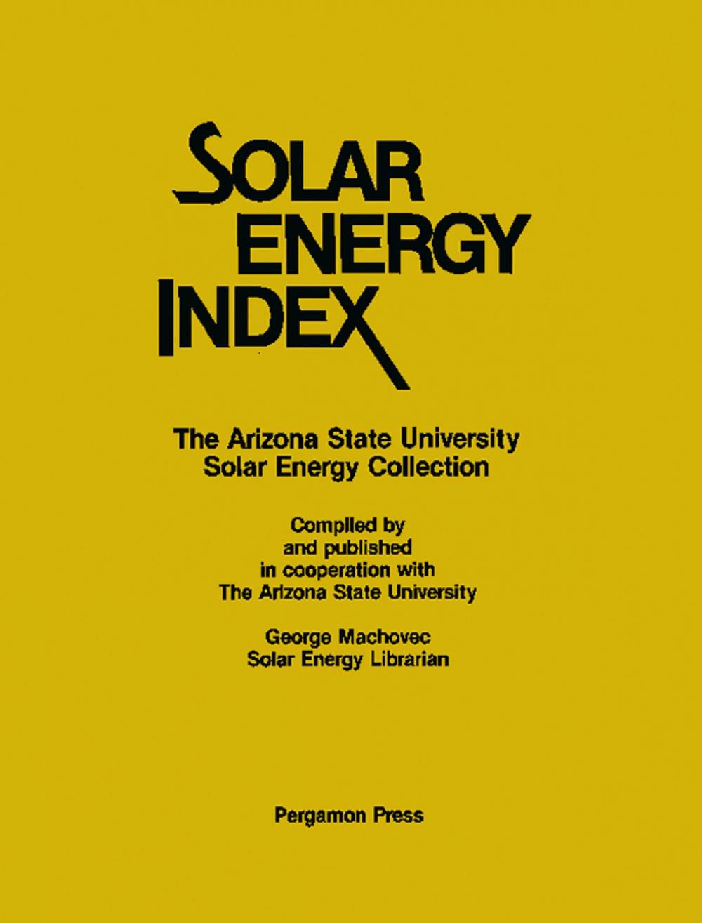 Big bigCover of Solar Energy Index