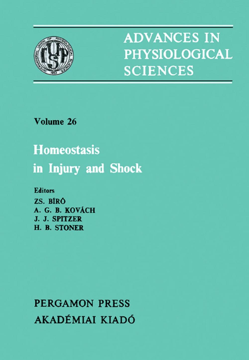 Big bigCover of Homeostasis in Injury and Shock