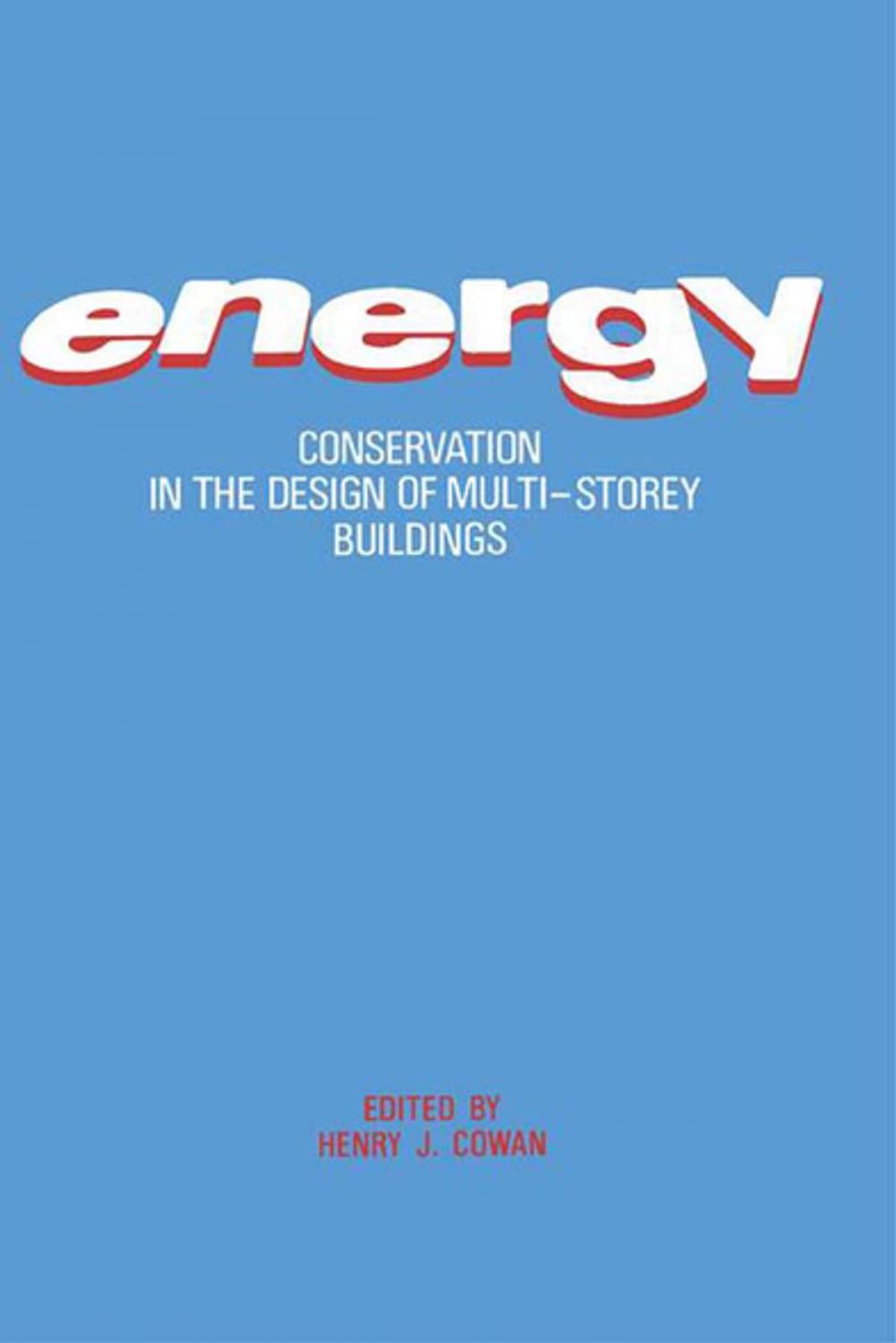 Big bigCover of Energy Conservation in the Design of Multi-Storey Buildings