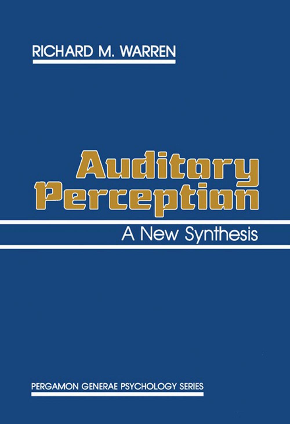 Big bigCover of Auditory Perception