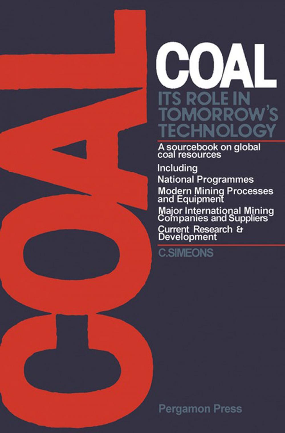 Big bigCover of Coal: Its Role in Tomorrow's Technology