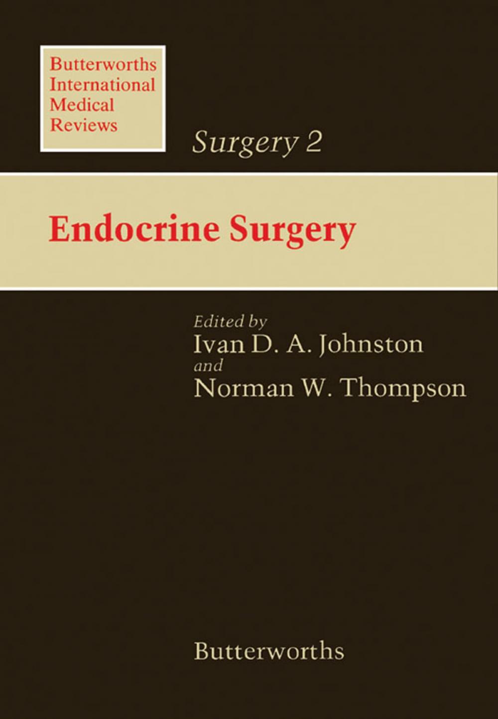 Big bigCover of Endocrine Surgery