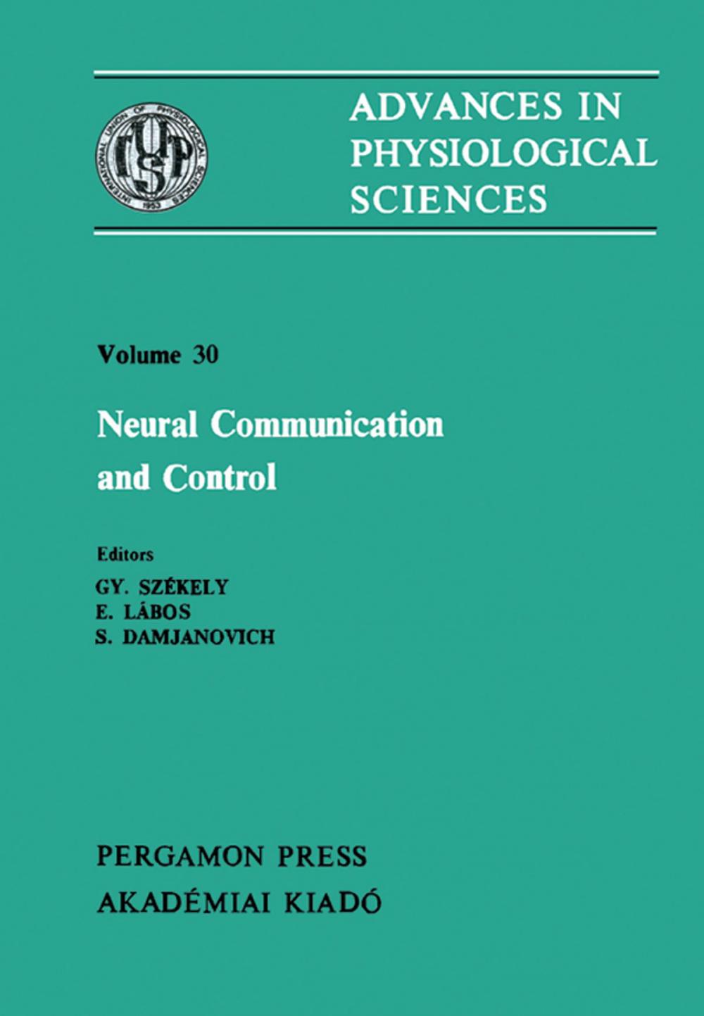 Big bigCover of Neural Communication and Control