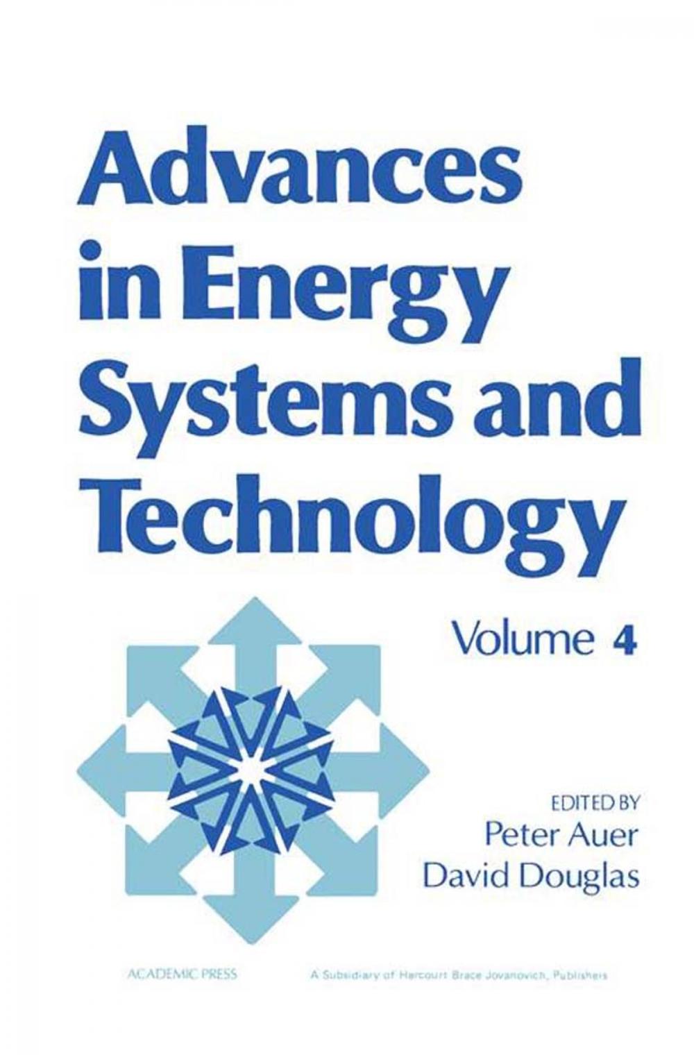 Big bigCover of Advances in Energy Systems and Technology