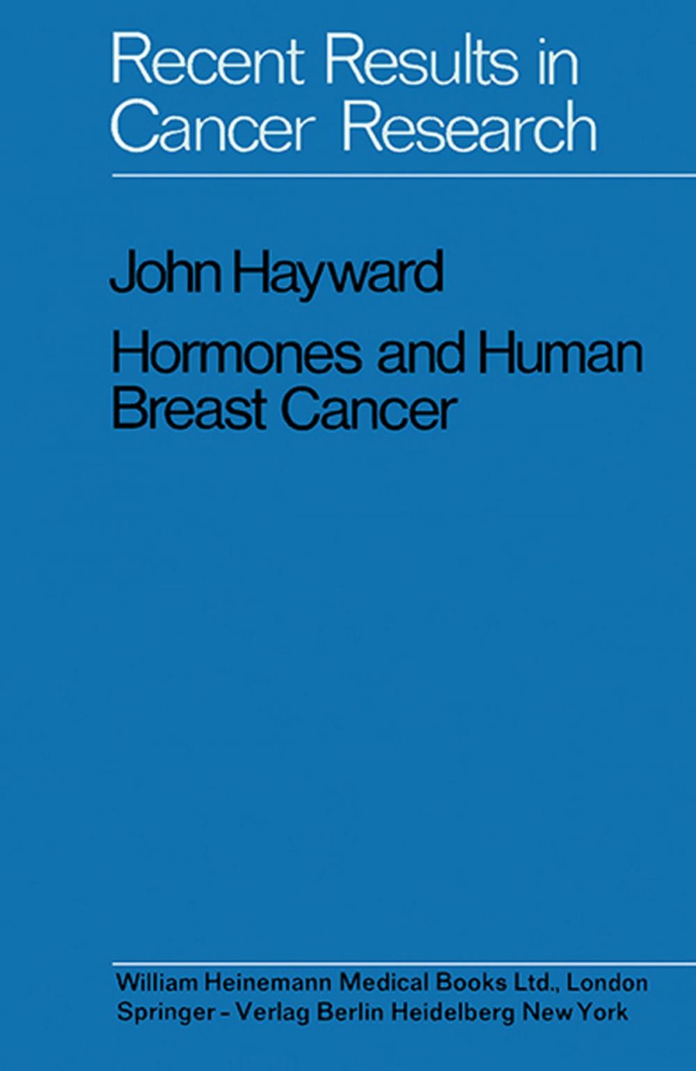 Big bigCover of Hormones and Human Breast Cancer