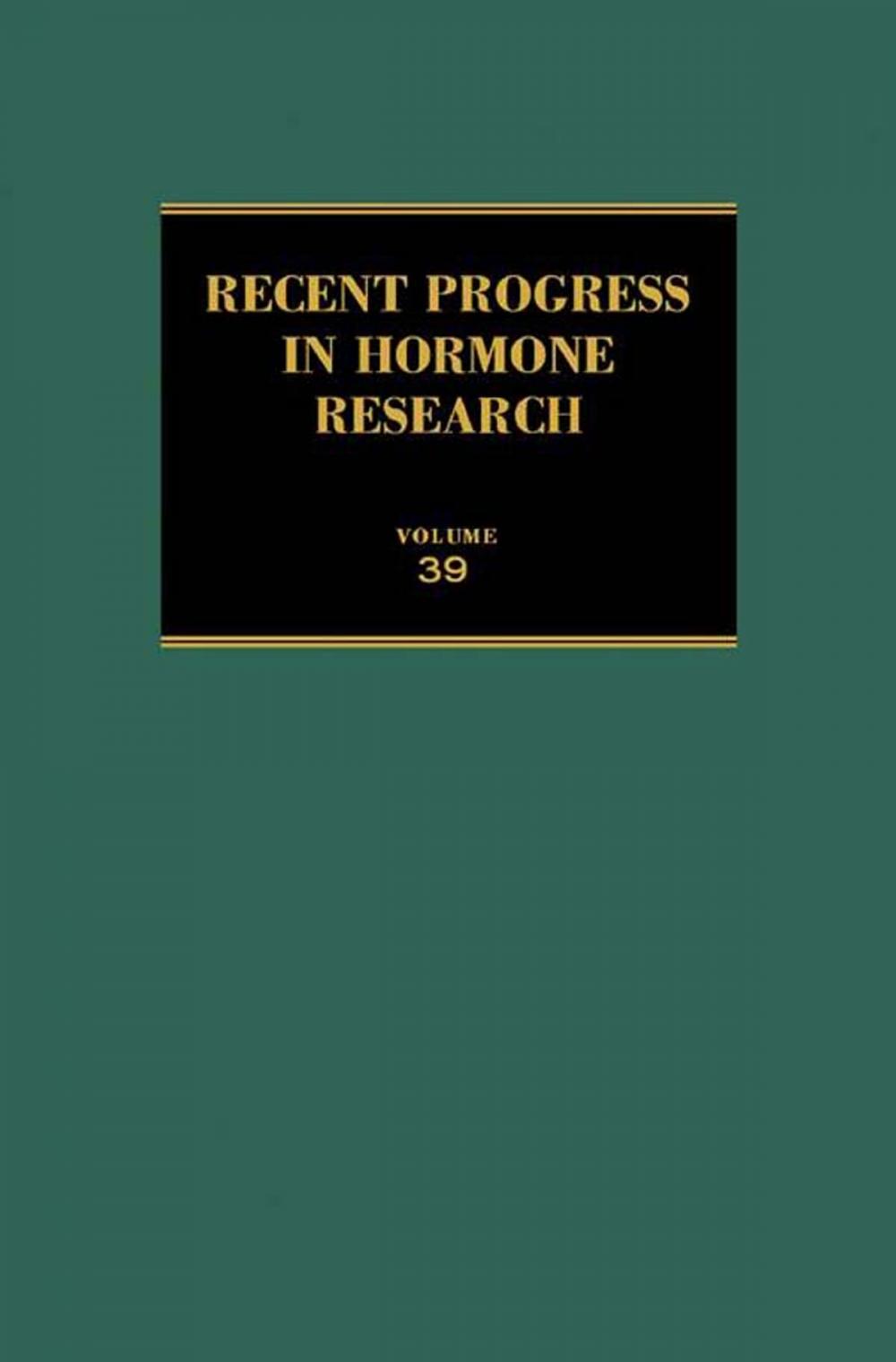 Big bigCover of Recent Progress in Hormone Research