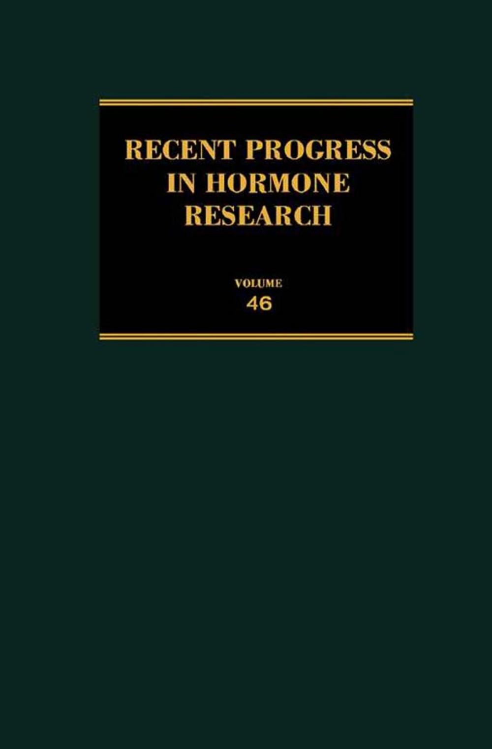 Big bigCover of Recent Progress in Hormone Research