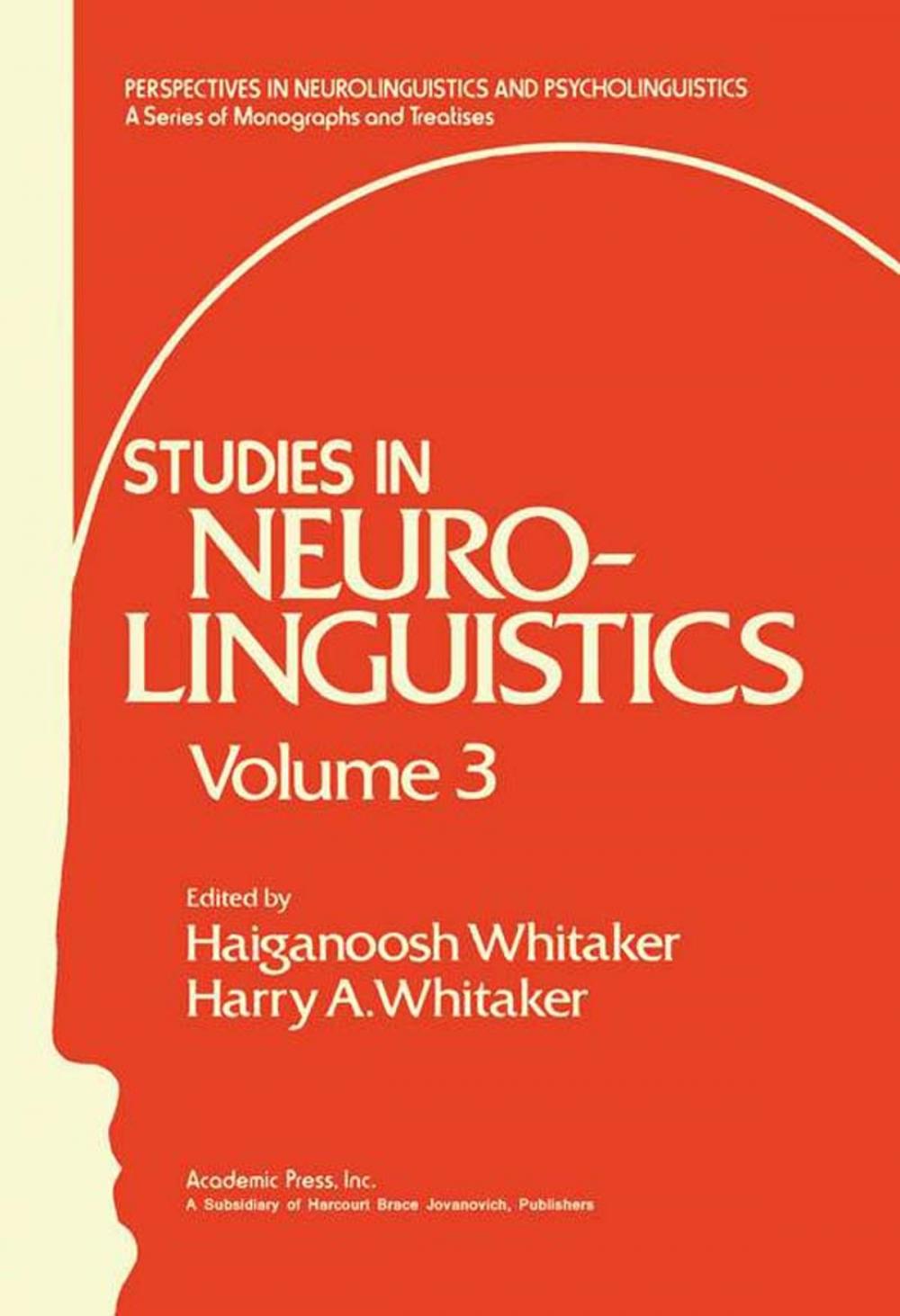 Big bigCover of Studies in Neurolinguistics