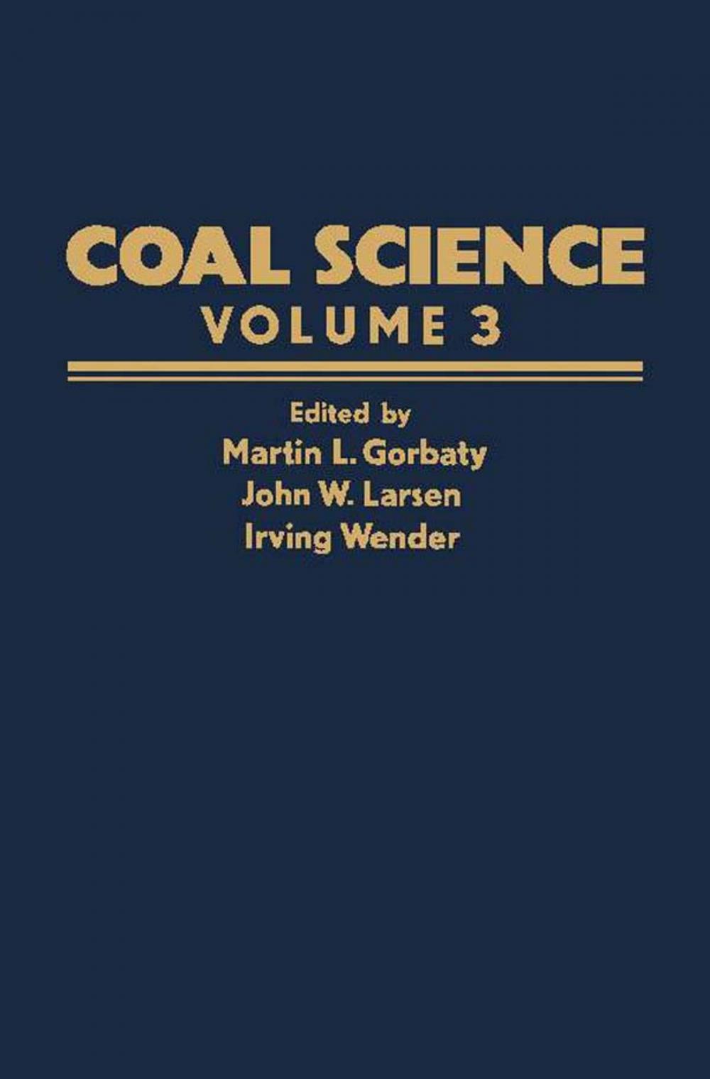 Big bigCover of Coal Science