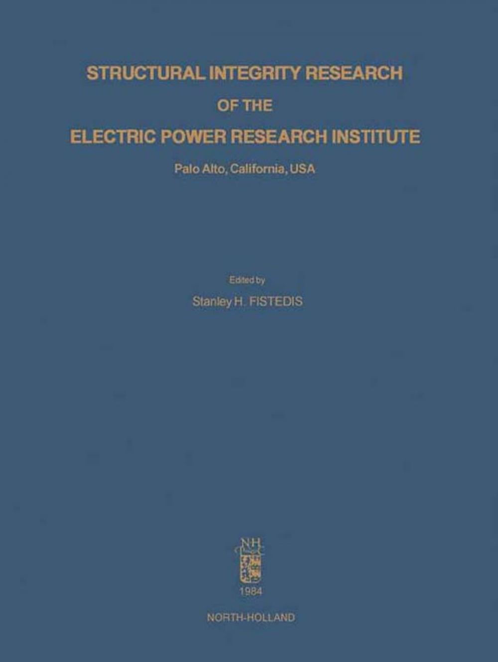 Big bigCover of Structural Integrity Research of the Electric Power Research Institute