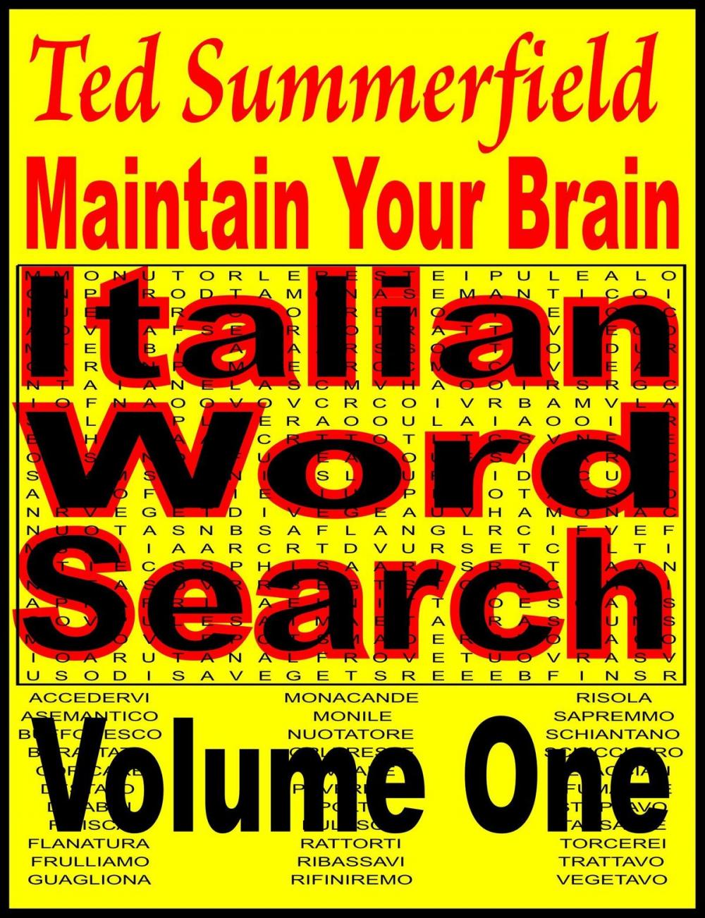 Big bigCover of Maintain Your Brain Italian Word Search Puzzles Volume 1