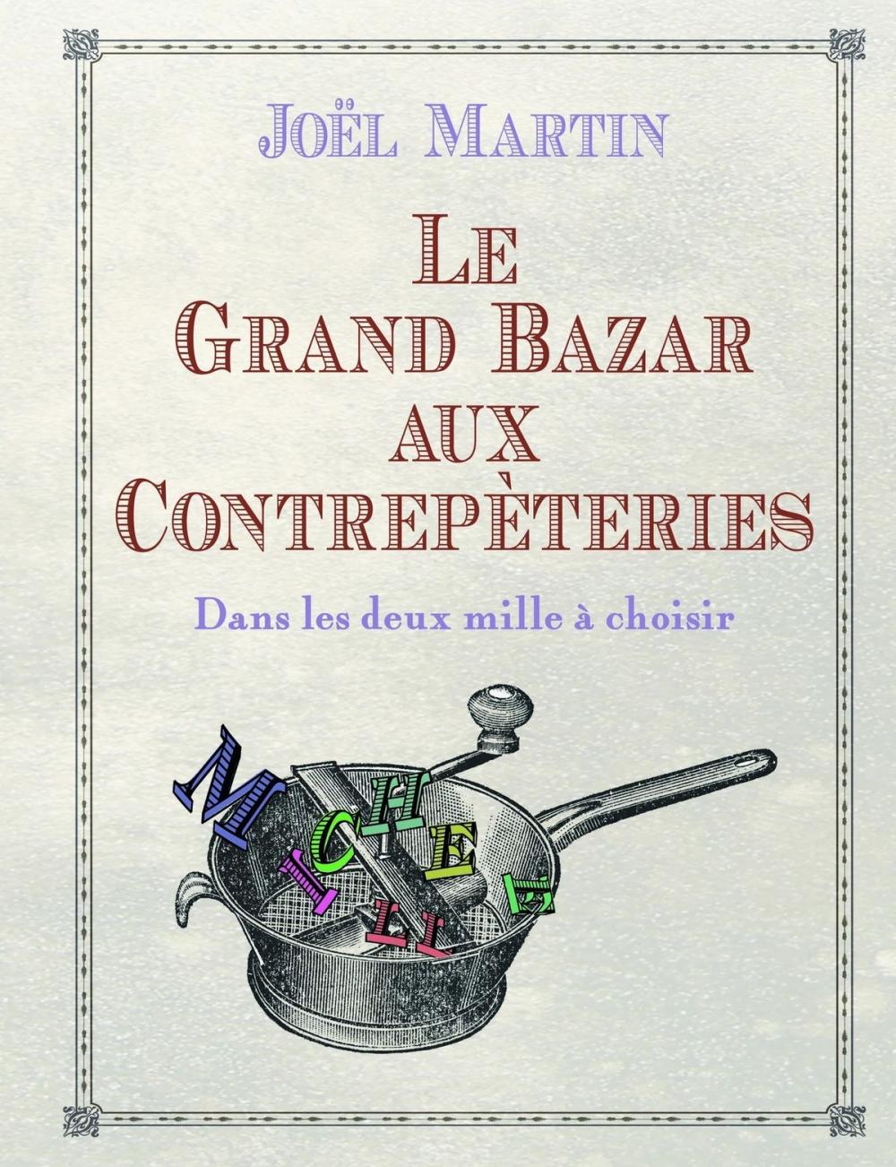 Big bigCover of Le grand bazar aux contrepètries