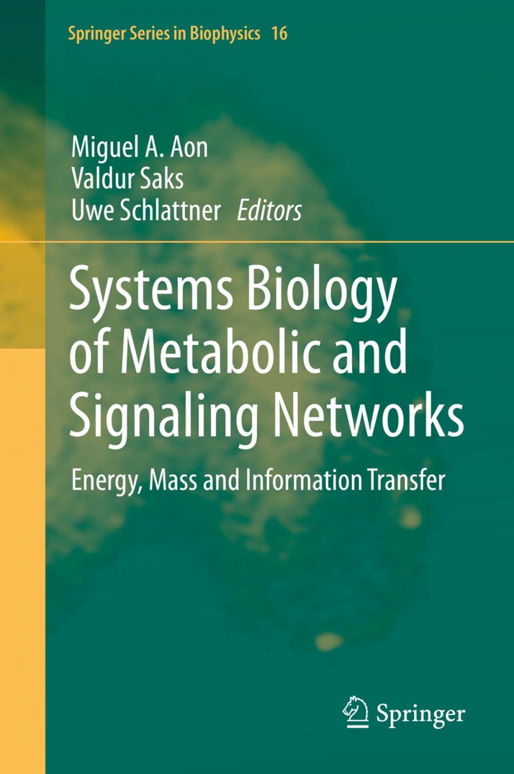 Big bigCover of Systems Biology of Metabolic and Signaling Networks