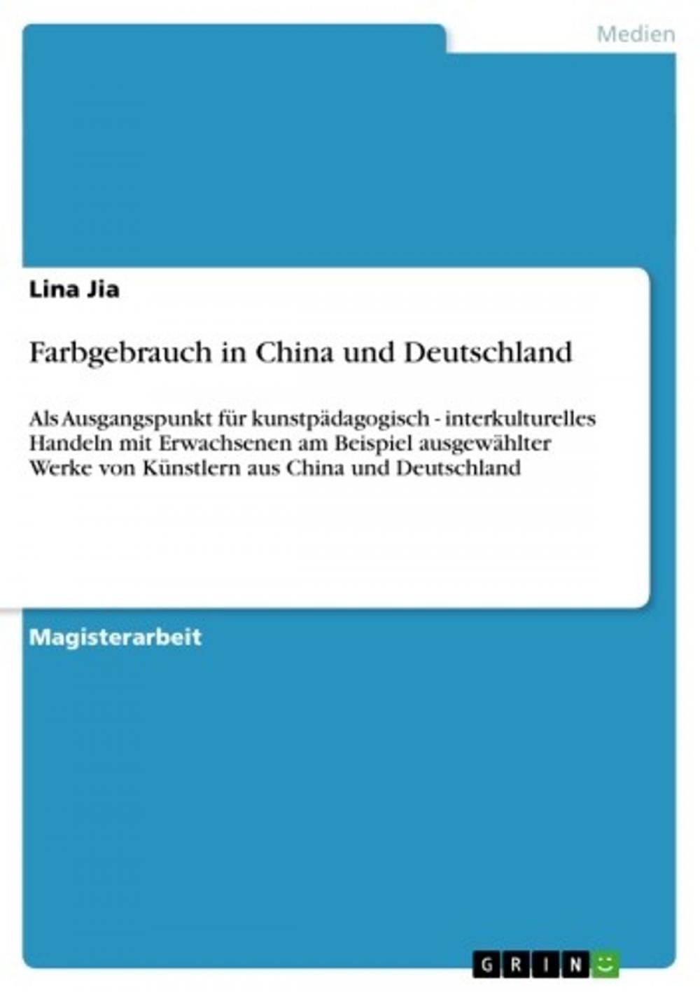 Big bigCover of Farbgebrauch in China und Deutschland