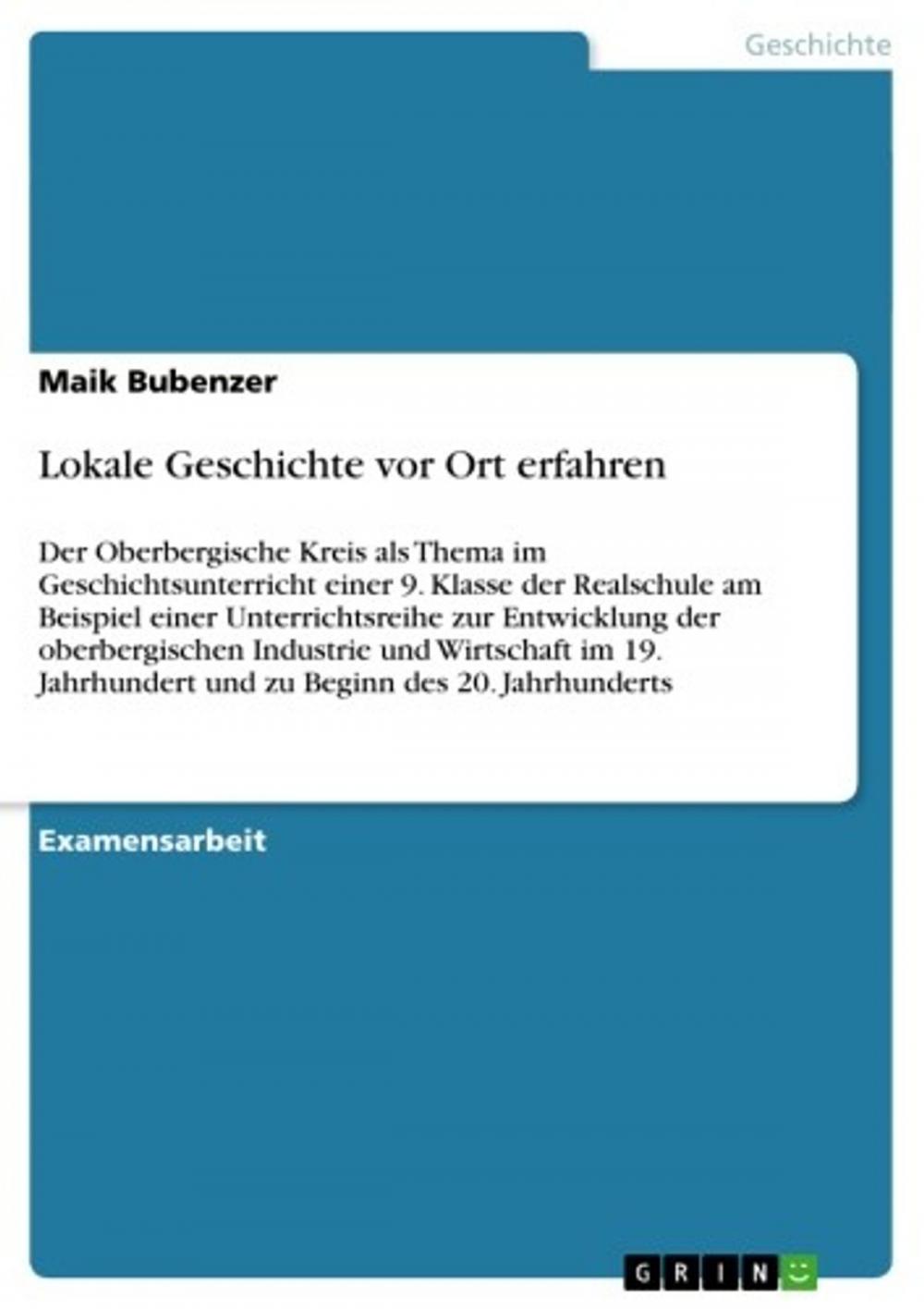 Big bigCover of Lokale Geschichte vor Ort erfahren