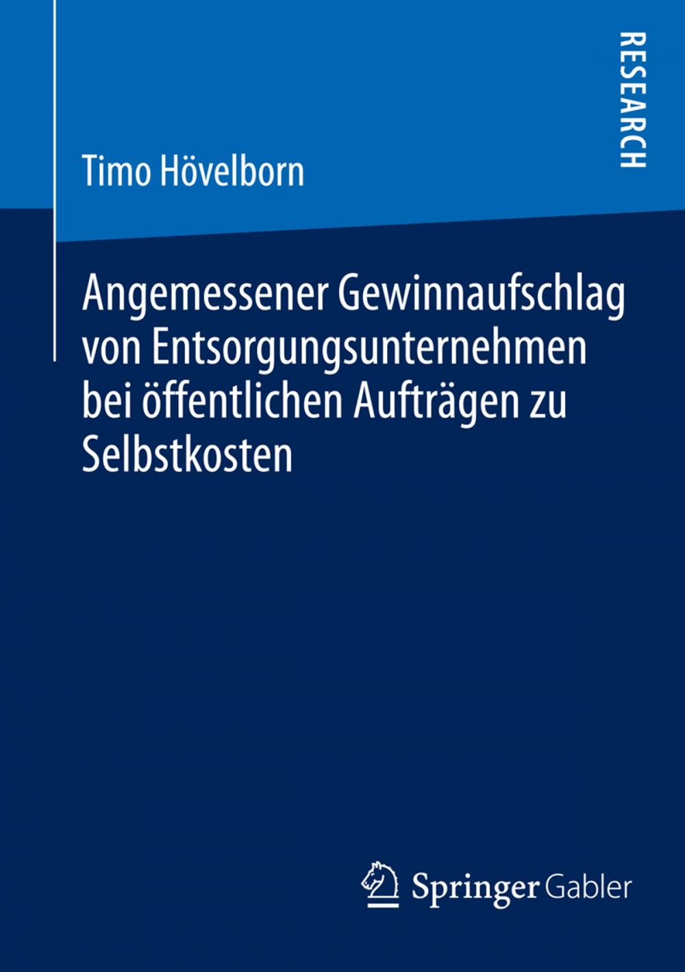 Big bigCover of Angemessener Gewinnaufschlag von Entsorgungsunternehmen bei öffentlichen Aufträgen zu Selbstkosten