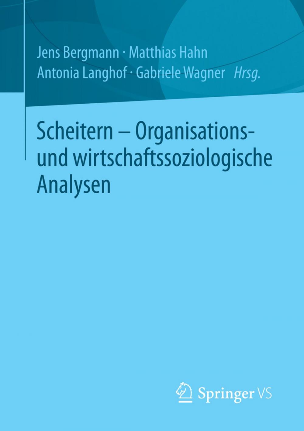 Big bigCover of Scheitern - Organisations- und wirtschaftssoziologische Analysen