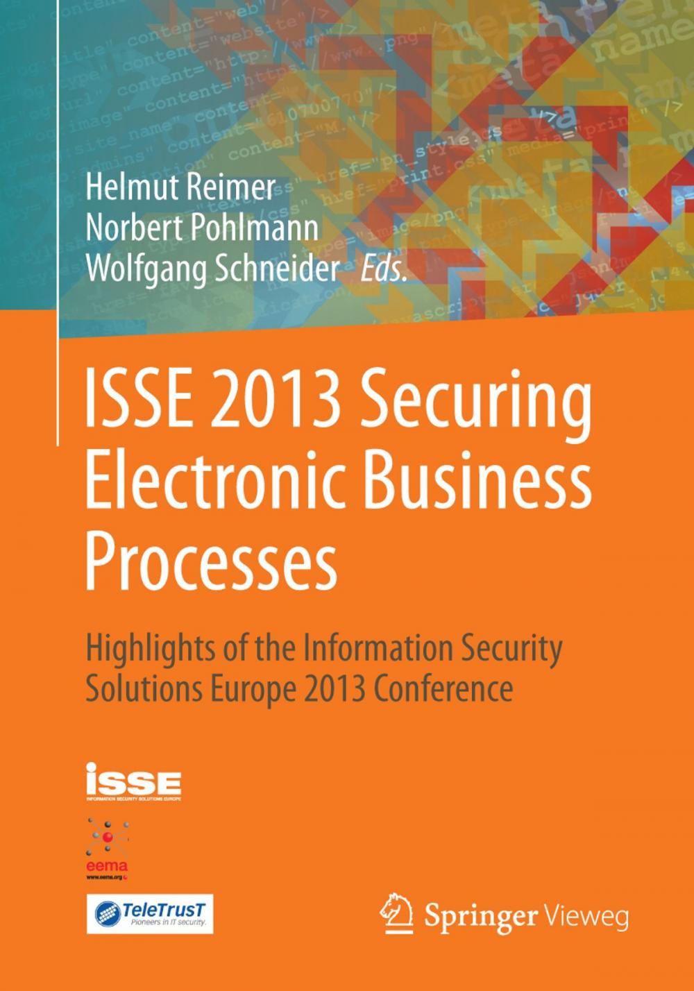 Big bigCover of ISSE 2013 Securing Electronic Business Processes