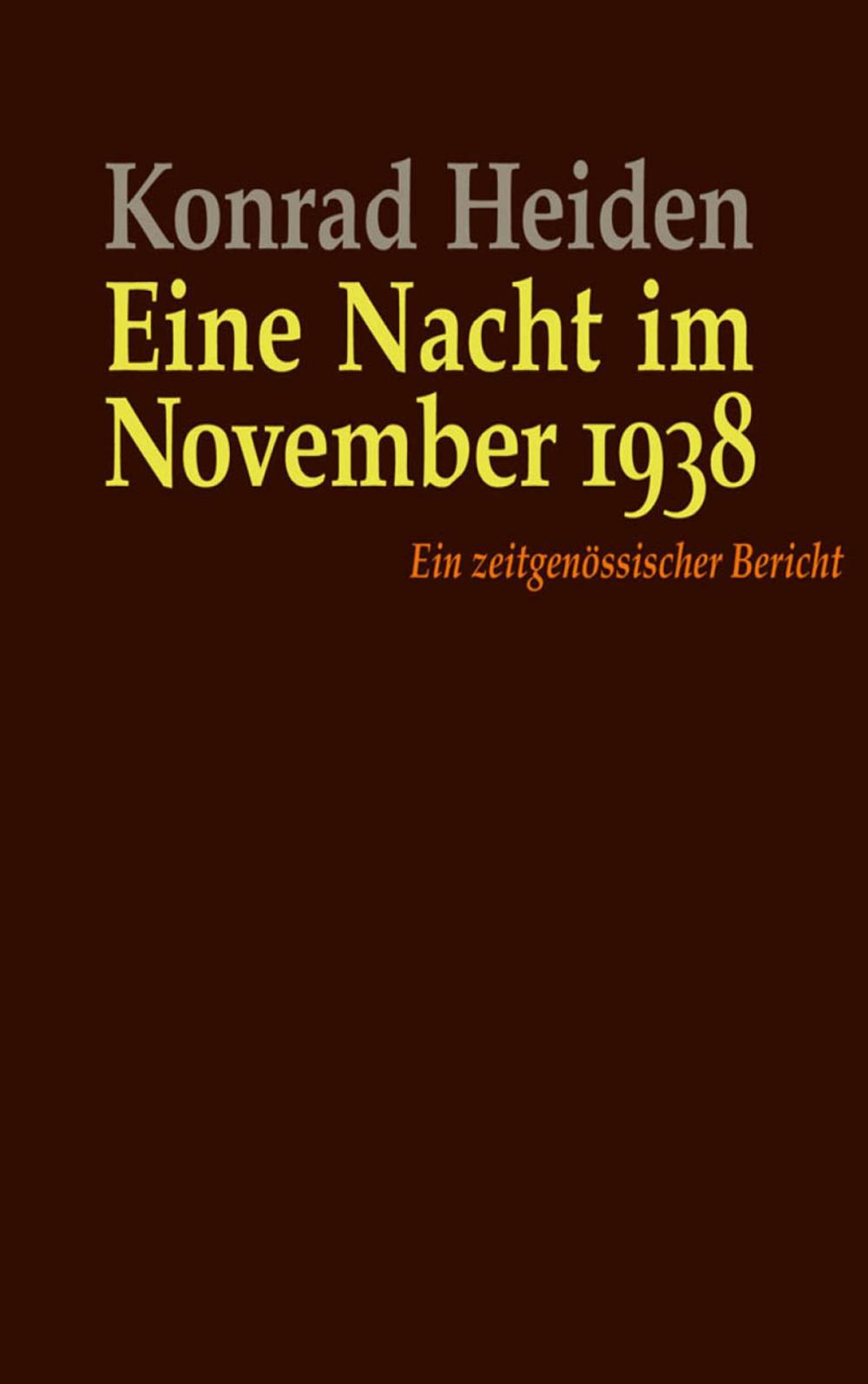 Big bigCover of Eine Nacht im November 1938