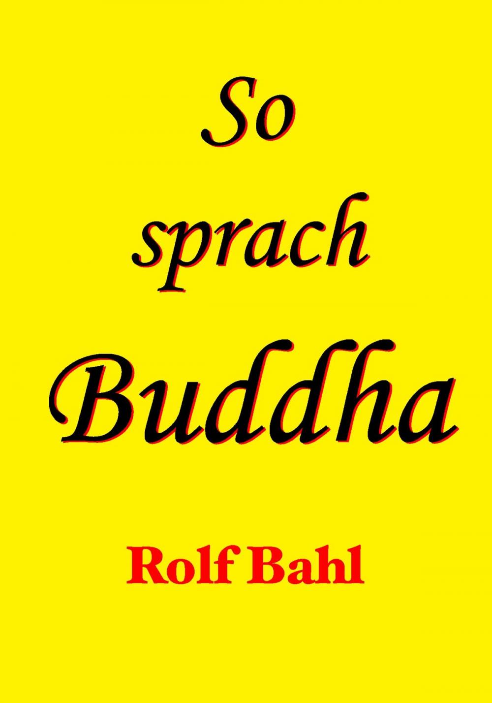 Big bigCover of So sprach Buddha