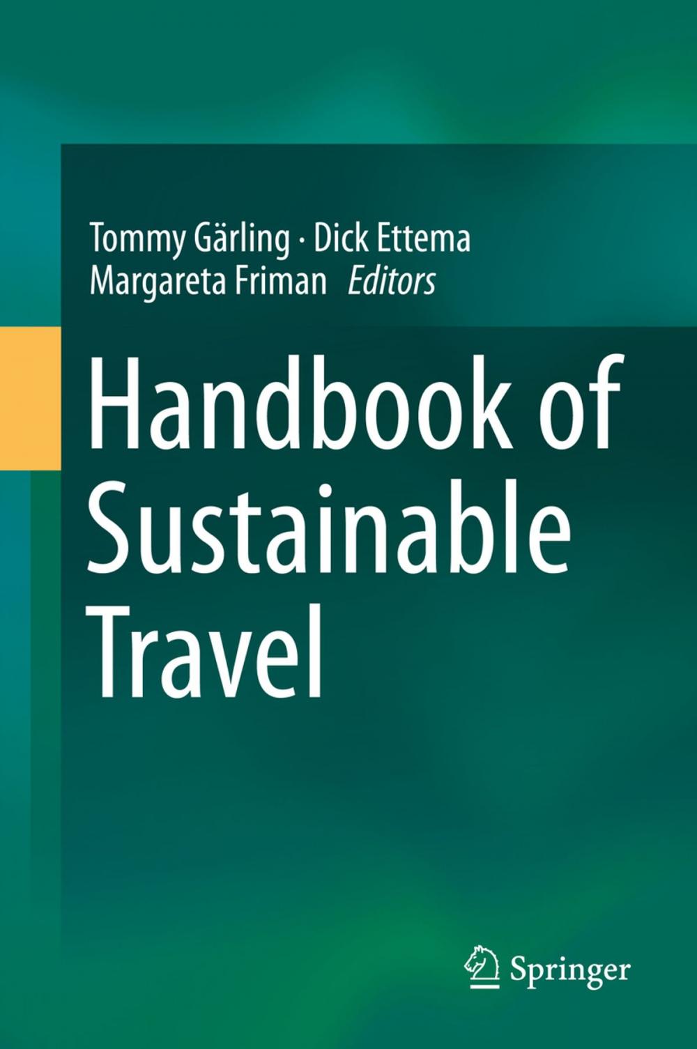 Big bigCover of Handbook of Sustainable Travel