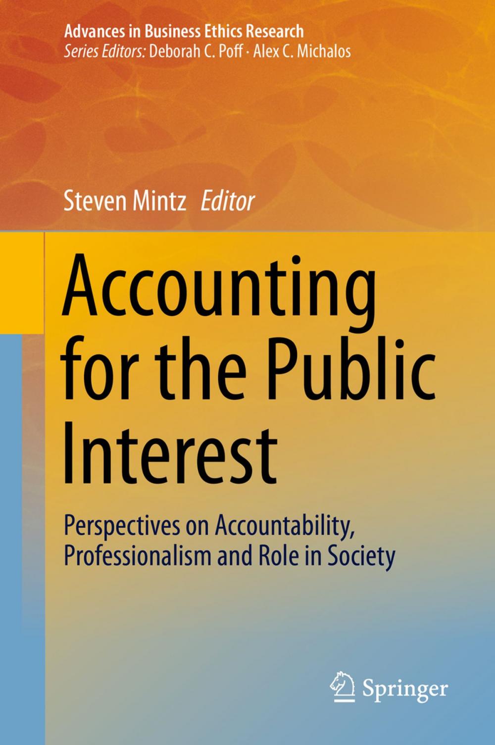 Big bigCover of Accounting for the Public Interest