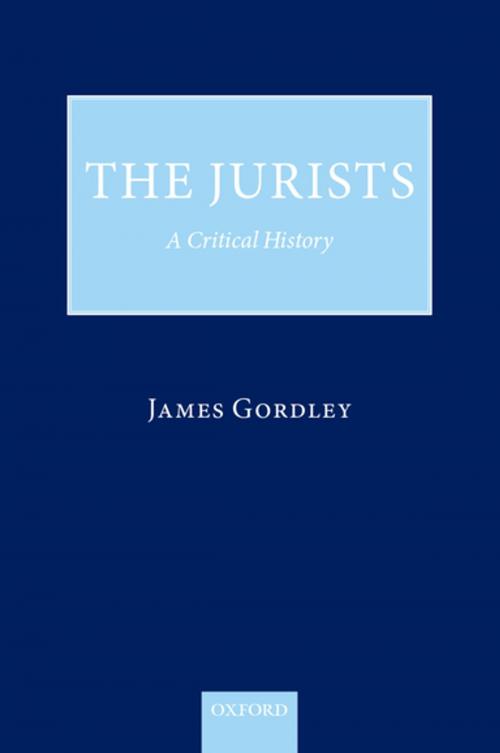 Cover of the book The Jurists by James Gordley, OUP Oxford