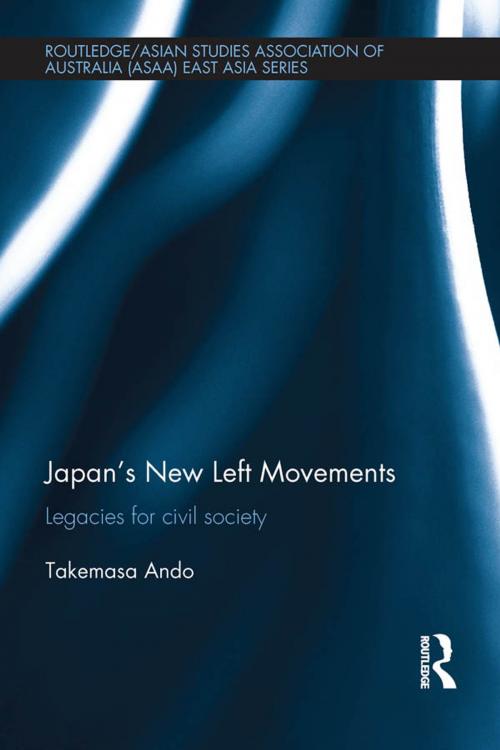 Cover of the book Japan's New Left Movements by Takemasa Ando, Taylor and Francis