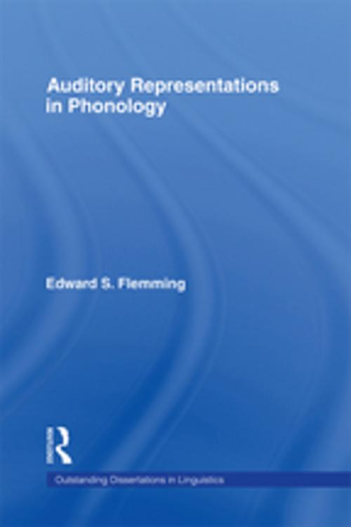 Cover of the book Auditory Representations in Phonology by Edward S. Flemming, Taylor and Francis