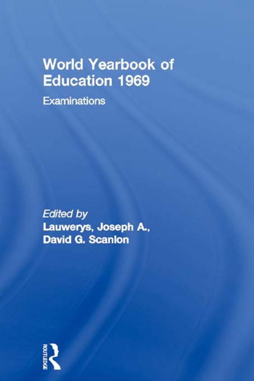 Cover of the book World Yearbook of Education 1969 by , Taylor and Francis