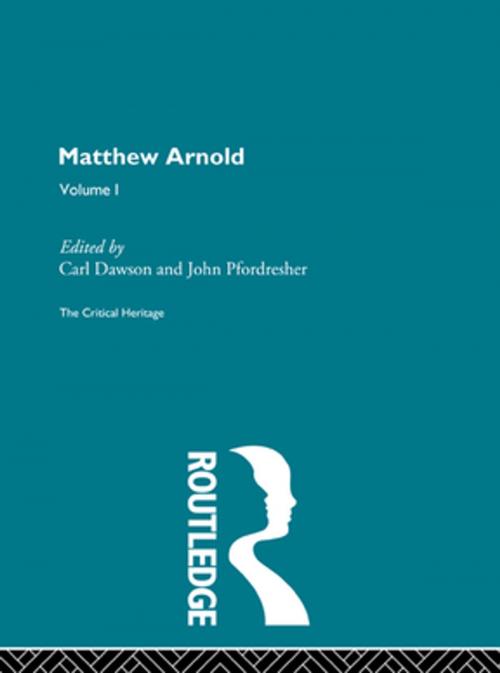 Cover of the book Matthew Arnold by , Taylor and Francis