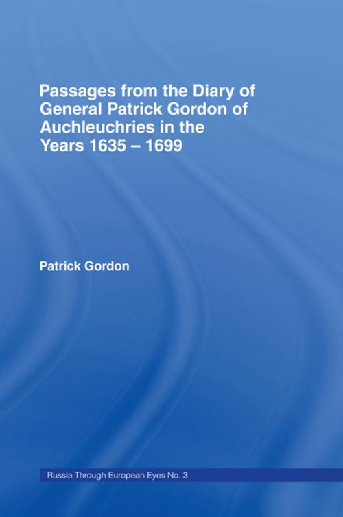 Cover of the book Passages from the Diary of Cb by Patrick Gordon, Taylor and Francis